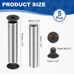 5/10pcs M4 Knife Handle Screws Hex Sink Head Stainless Steel Pocket Knife Pivot Pin Folding Knives Bolts Fasteners Blade Fixing