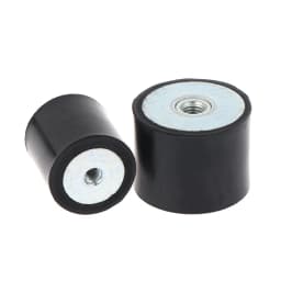 M4 M5 M6 M8 Female Thread Rubber Shock Absorber Anti Vibration Pad Damper-Metal Silentblock Type DD Rubber Mount Flat Base Block