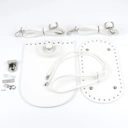 1set Diy Handmade Backpack Women Shoulder Bag Accessories Leather Bag Strap Bottom Cover With Hardware For Crochet Handbag