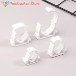 Hot!20 Pcs Plastic PPR Clamp Holder For Water Pipe Tube Fittings With Cover Diameter 16mm 20mm 25mm 32mm