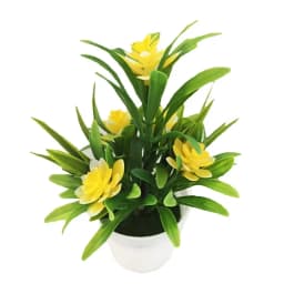 Artificial Plant Lily Flower Pinecone Potted Plants Home  Wedding Living Room Table Shop Decor Artificial Aquatic Plants Bonsai