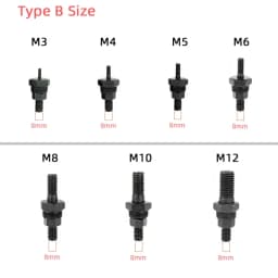 Riveter Gun Part Threaded Mandrel  for Hand Nut Rivet Guns Tool Accessories Simple Installation M3-M12 Spare Part