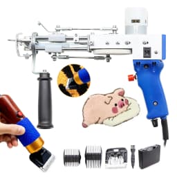 Tufting Gun 2 IN 1 Electric Carpet Tufting Gun Can Do Both Cut Pile and Loop Pile Hand Gun Carpet Weaving Flocking Power Tools