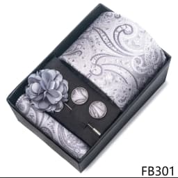 New Designer Blue Red Green Paisley Ties For Men Wedding Party Neck Tie Luxury Tie Pocket Square Cufllink Brooch Set