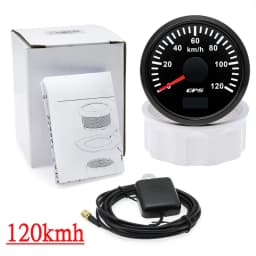 HD 52MM GPS Speedometer 30/60/80/120/200 Km/h Boat Car Truck Speed Gauge Meter 7 Color Backlight With GPS Antenna 9-32V