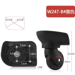 Luggage Wheel Replacement Wheels Suitcase Accessories Universal Casters Rolling Luggage Suitcase Wheeled Accessories Bags Caster