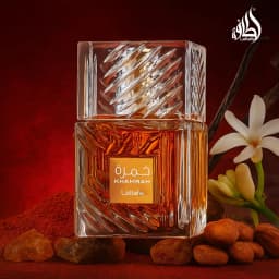 Lattafa Khamrah Eau De Parfum 100ml 3.4oz Unisex Long Lasting Perfume Vanilla Warm Spicy Amber Cinnamon Arabian Fragrance Men Women Perfumes