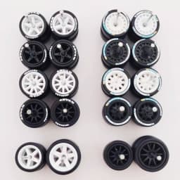 10 Sets 1/64 Alloy Car Wheels Pack Tires Diameter 9.8mm/11mm/12mm/13mm/14mm for Hot Wheel/Matchbox/Domeka/Tomy 1:64 Car Model