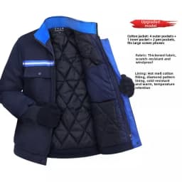 2026 Winter Thickened Warm Cotton Jacket Dirt Resistant Wear Resistant Workwear Protective Clothing Standard Fit Regular Length