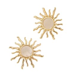 1 Pair Fashion Temperament Elegant Sun Flower Stud Earrings for Women Suitable Individuation Party Wedding Jewelry Birthday Gift
