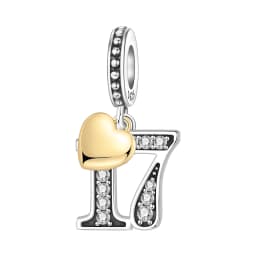 Original 15th 16 18 20 21 Anniversary Birthday Wedding S925 Sterling Silver Bead Pendant Fit Bracelet Necklace DIY Jewelry Gifts