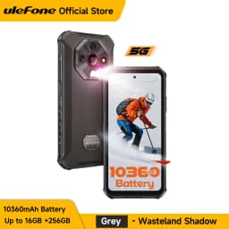 Ulefone Armor X16 Pro 5G Rugged Phone 10360mAh Battery 16GB RAM 256GB ROM 120Hz 6.56”NFC Android Smartphone with Google Gemini