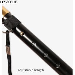 Adjustable Walking Stick 85cm-95cm Pearl White Handle Black Aluminum Alloy Folding Canes for Men And Women Foldable Stick