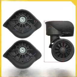 Universal Luggage Wheel Replacement Parts Quiet Universal Spinner Wheels Repair for Suitcase Password Box Shock Absorption