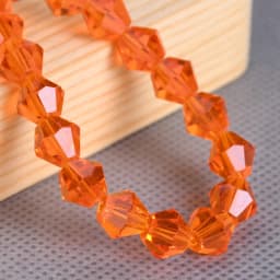 2mm 3mm 4mm 6mm 8mm Bicone Faceted Crystal Glass Loose Spacer Beads Wholesale Lot For Jewelry Making DIY Crafts Findings