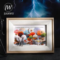 JIANWU Vintage Lightbulb Coast Island Time Landscape Material Collage Scrapbooking PET Sticker Creative DIY Journal Stationery