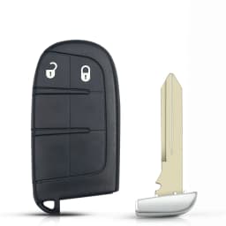 KEYYOU For Jeep Renegade Compass Cherokee Dodge Ram 1500 Journey Charger Chrysler 1500 2/3/4/5 Buttons Smart Remote Key Shell