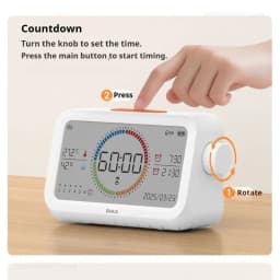 DUKA MT3 Multi-functional Clock Alarm Clock Temperature and Humidity Meter Indoor Learning Timer Home Digital Sensor Tool