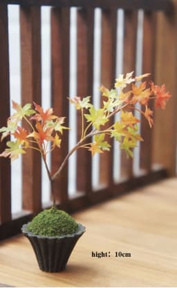 1:6 Miniature Plant Set, Handmade Realistic Fern Maple Caladium Potted,Exclusive Custom Sizes BJD Dollhouse Garden Bjd Decor Art