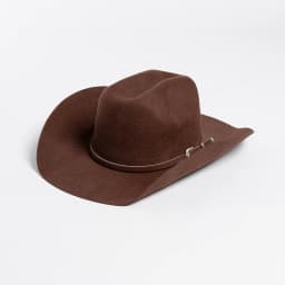 USPOP 100% Wool Felt Cowboy Hat with Belt Buckle 4 Sizes Wide Brim Jazz Hat Autumn Winter Fedoras