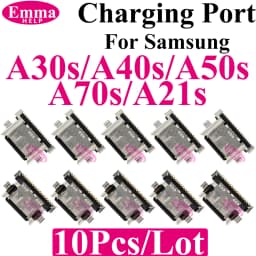 10pcs Charging Port Dock Plug For Samsung A06 A07 A05 A04 A13 A14 A15 A17 A25 A31 A50s A51 A16 USB Charger Connector Socket