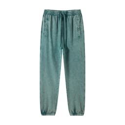 ZODF Retro Autumn Winter Men Batik Washed Cotton Sweatpants Unisex Loose Heavy Weight 420gsm Solid Joggers Pants HY0666