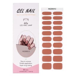 16/20/22Tips Semi-Cured Gel Nail Patch Adhesive Sliders Long Lasting Full Gel Nail Stickers DIY Manicure Harden In UV Lamp Need