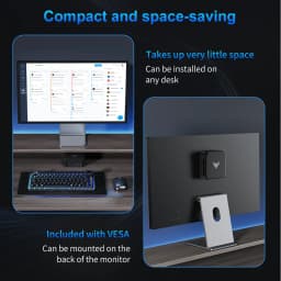 Nipogi E3B Mini Pc, Mini Pcs with Windows 11 Pro, Αμd Ryzen 5 7430U 16Gb Lpddr4 Ram 512Gb Ssd, Type-C, Wifi 6, Bt 5.2, with 4K at 60 Hz Support
