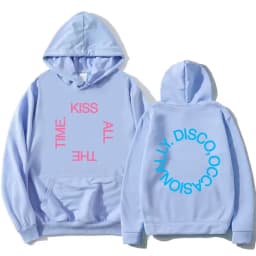 HarryStyles KISS ALL THE TIME. DISCO, OCCASIONALLY. Hoodies Album Design Graphic Print Sweatshirts Women Clothing Fleece Hoodie