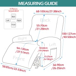 Waterproof Recliner Sofa Cover Non-slip Sofa Covers For Living Room Single Sofa Chair Couch Cover Home Armchair Covers