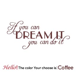 Large Quotes Motivating Dream Phrases Wall Sticker Home Decoration Accessories If You Can Dream It You Can Do It Vinyl Stickers