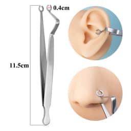 Surgical Steel Pliers Body Piercing Tool Forceps Needle Pipe Clamp Tweezers Open Close CBR Ring Plier Ear Belly Nose Pierc Tools