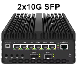 Topton 6*2.5G LAN Solid Firewall Mini PC Ultra 9 185H 7 155H 4x/2x 10G SFP Intel vPro Thunderbolt 4 2xNVMe Proxmox Home Server