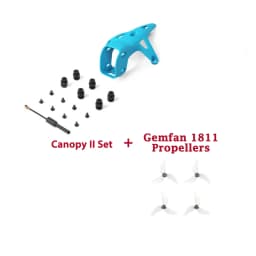 BETAFPV Meteor75 Pro II Canopy II for O4 Air Unit and Brushless Whoop Frame, Gemfan 1811 3-Blade Propellers Parts and Spares