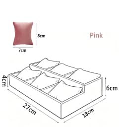 Solid Wood Three-Tiered Tray Bracelet Watch Necklace Pearl Bracelet Pillow Tray Jewelry Storage Rack