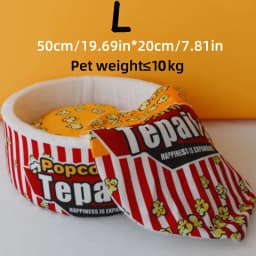 New Cat Nest Closed Sense of Security Winter Warm Popcorn Sleep Nest Winter Cat Sleeping Pet Supplies