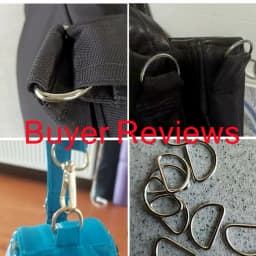 10pcs Metal D Ring Adjustable Half Rings Clasp Buckle for Belt Bags Backpacks Straps Shoes Cat Dog Collar DIY Bag Accessories