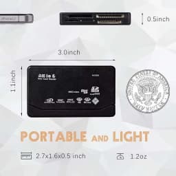 All In One Memory Card Reader 480Mbps USB External Cardreader SD SDHC MMC M2 MS XD CF TF Reader Adapter For MP3 Digital Camera