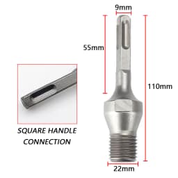 LAANCI Diamond Core Drill Bit Reinforced Concrete Drill Bit Diameter Range 25-200mm Total Length 400mm For Drilling On Concrete