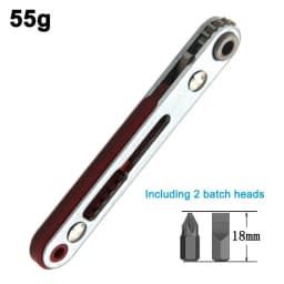 Red Elbow Bidirectional Ratchet Screwdriver Narrow Space Corner Turning Right Angle Cross Slotted Screwdriver Tool
