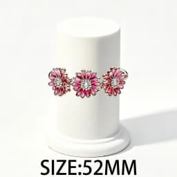 2026 New 925 Silver Sparkling Heart Shaped Rose Sun Moon Women's Seal Ring Display Tool DIY Exquisite Charm Jewelry Gift