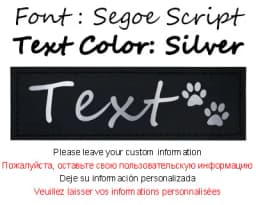 2 PCS Dog Tag Patches Personalized ID Name Custom Labels K9 Harness Collar Sticker Custom Pet Supplies