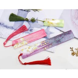 DIY Rectangle Cat Claw Dolphin Bookmark Silicone Mold with Hole Bookmark Hanging Pendant Ornaments Epoxy Resin Casting Mould