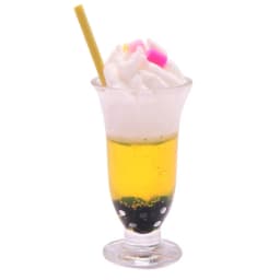 1/2pcs Drink Ice Cream Cups Cocktail Glass Model Pretend Play Mini Food Fit Play House Toy Doll Accessories Dollhouse Miniature