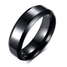 Vnox Gold Color Rings for Men Women, Simple Glossy Stainless Steel Wedding Bands, Signet Stacking Finger Ring Jewelry Gift