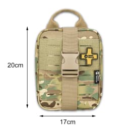Rhino Rescue IFAK Empty Pouch Bag, Molle Tactical Pockets for Camping Hiking Outdoor Emergency Gear