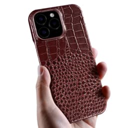 for Magsafe Case for iPhone 15 16 17 18 Pro Max Air 18Pro Natural Cowhide Leather Magnetic Protector Luxury Phone Back Cover