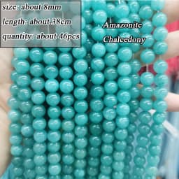 Wholesale Natural Amazonite Various Shape Stone Beads Round Faceted Rondelle Square Irregular for Jewelry Making Diy Bracelet
