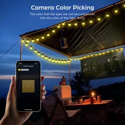 LED Fairy Light String USB DC5V Dreamy Color RGB IC LED Round Ball String Light Christmas Party Birthday Decoration Light