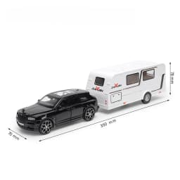 1/32 Rolls Royce Cullinan RV Car Model Alloy Diecast Off-road Vehicle Toy With Sound and Light Camping Car Model For Boys Gifts